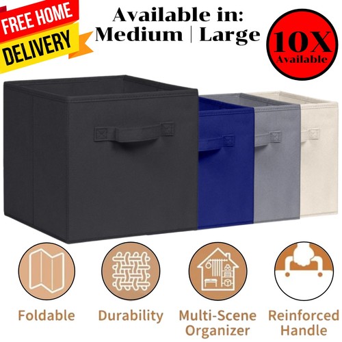 10x cube storage boxes - 10x,
