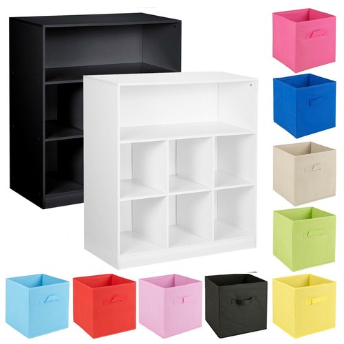 Wooden wide cubed bookcase - wide, 7