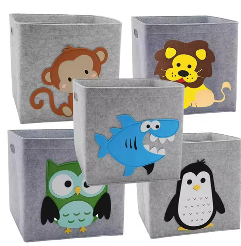 Kids animal storage - animal, cube