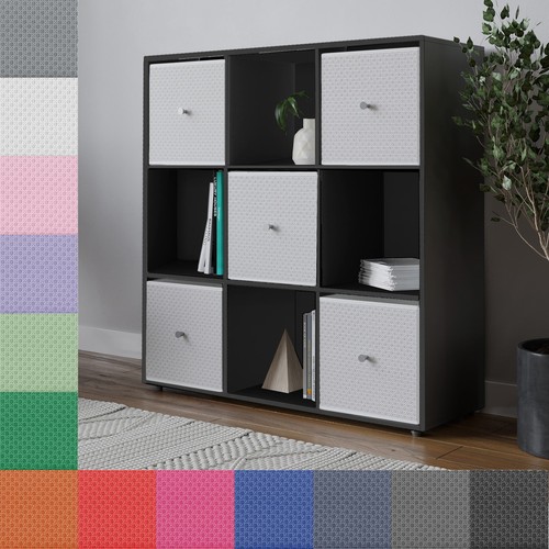 Cube black wooden - 9,