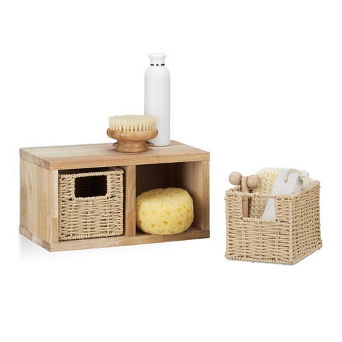 Wall shelf cube set floating