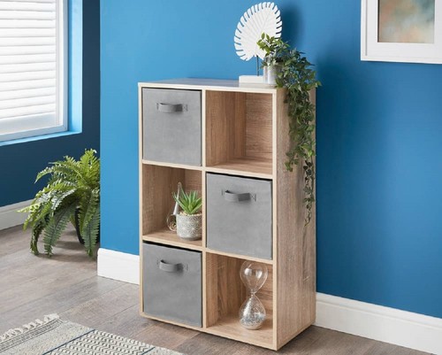 Cube oak bookcase storage - cube,