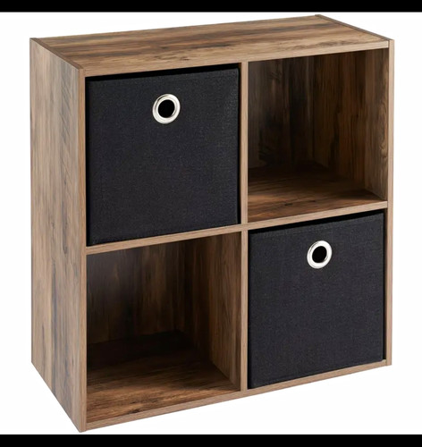 Walnut effect cube - effect,